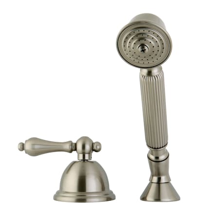 Kingston Brass Tub Filler Faucet, Brushed Nickel, Deck KSK3358ALTR